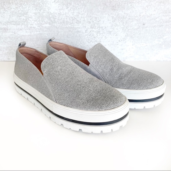 Halogen Shoes - Halogen Teagan Chunky Sole Slip-On Sneaker Gray -9
